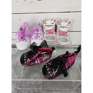 BABY GIRL HIGH TOP BOHO GOTH HIGH TOP SHOES Size‎ 1